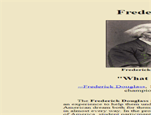 Tablet Screenshot of frederickdouglass.org